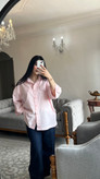 شومیز زنانه صورتی لنین فری سایز